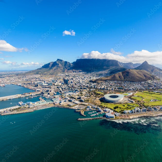 Cape Town aerial shot